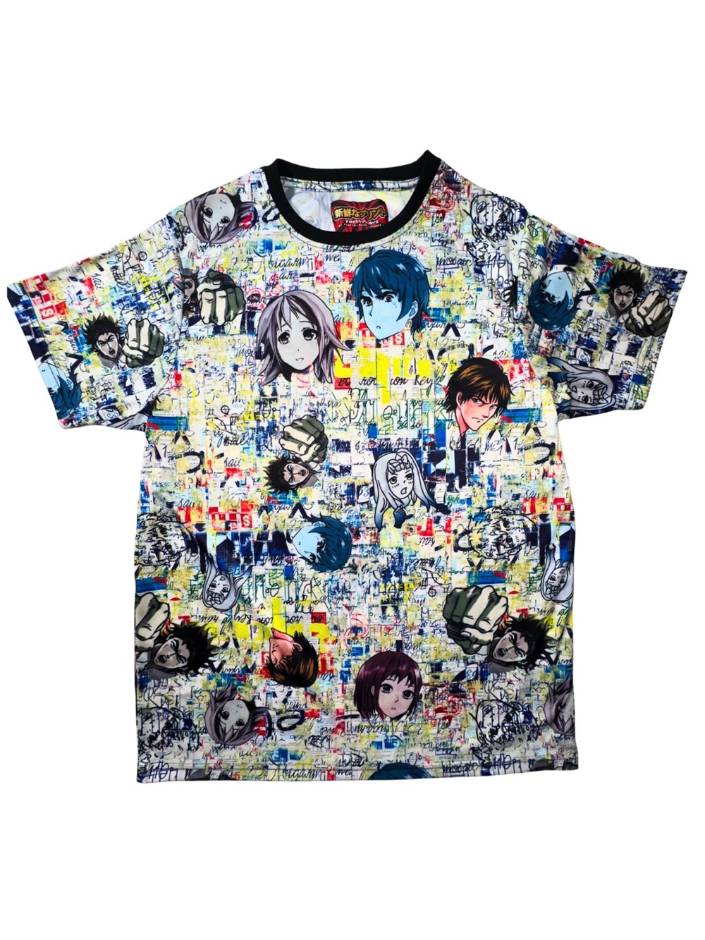 Fresh Printz Tokyo Anime Graffiti All Over Print T-Shirt Men’s Large